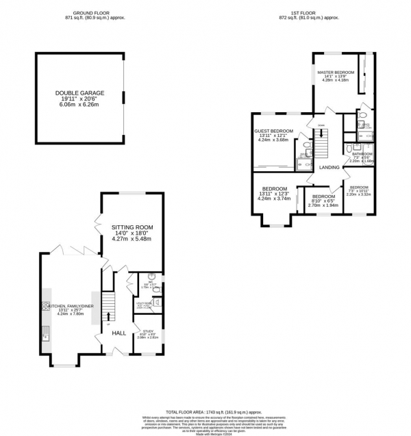 Floor Plan Image for 5 Bedroom Detached House for Sale in Cheviot Close, Market Harborough