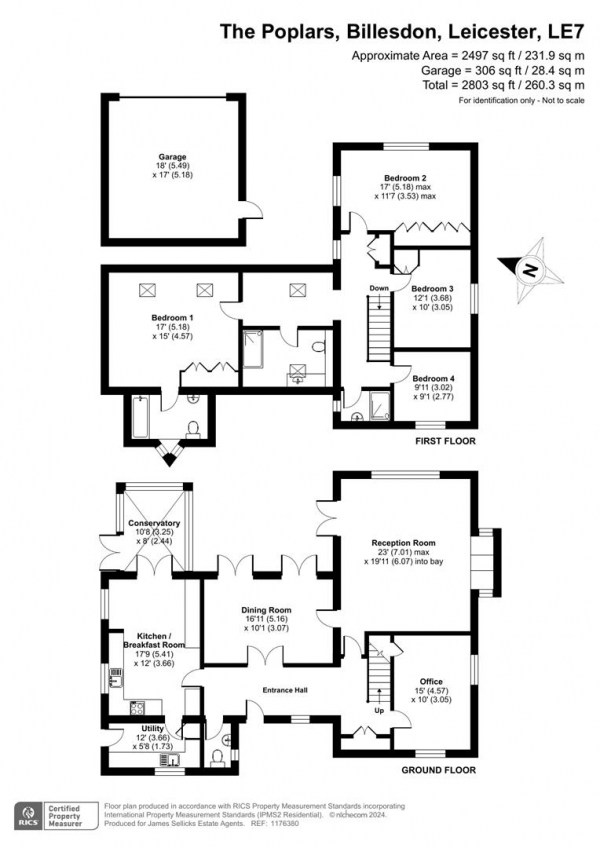 Floor Plan Image for 4 Bedroom Detached House for Sale in Grandfields, The Poplars, Billesdon