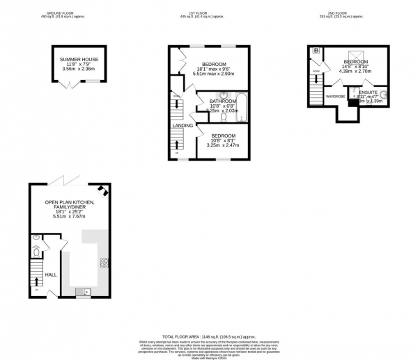 Floor Plan Image for 3 Bedroom Terraced House for Sale in Shangton Road, Tur Langton, Market Harborough