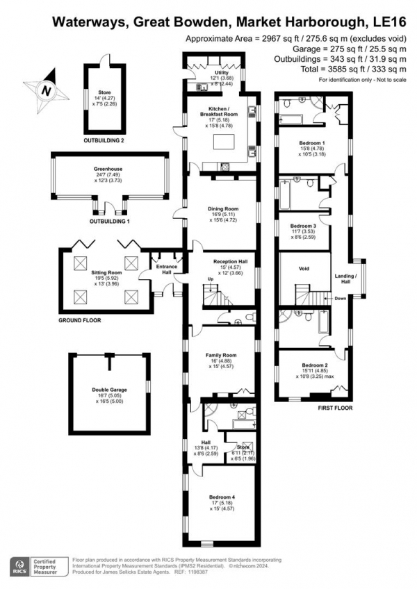 Floor Plan Image for 4 Bedroom Detached House for Sale in Leicester Lane, Great Bowden, Market Harborough