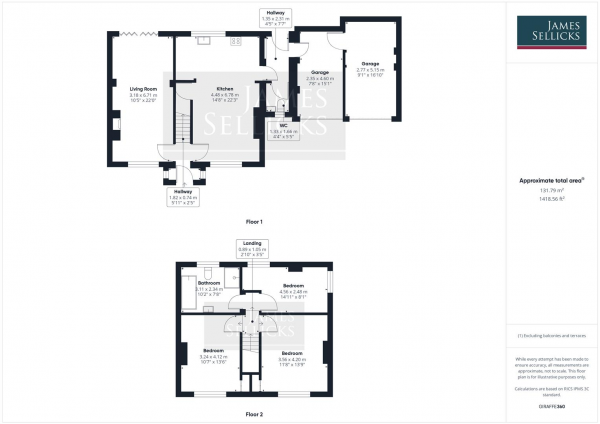 Floor Plan Image for 3 Bedroom Detached House for Sale in Oakham Road, Halstead