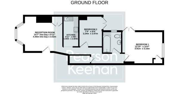 Floor Plan Image for 2 Bedroom Flat for Sale in Addison Road, Hove