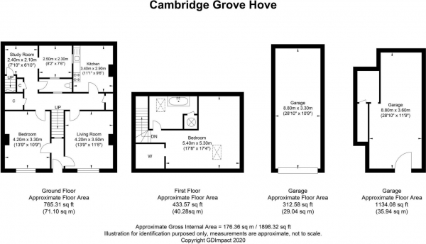 Floor Plan Image for 2 Bedroom Terraced House for Sale in Cambridge Grove, Hove