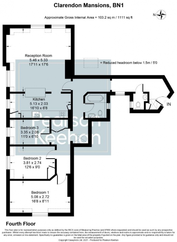 Floor Plan Image for 3 Bedroom Apartment for Sale in East Street, Brighton