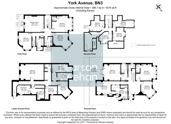 Floor Plan Image for 10 Bedroom Property for Sale in York Avenue, Hove