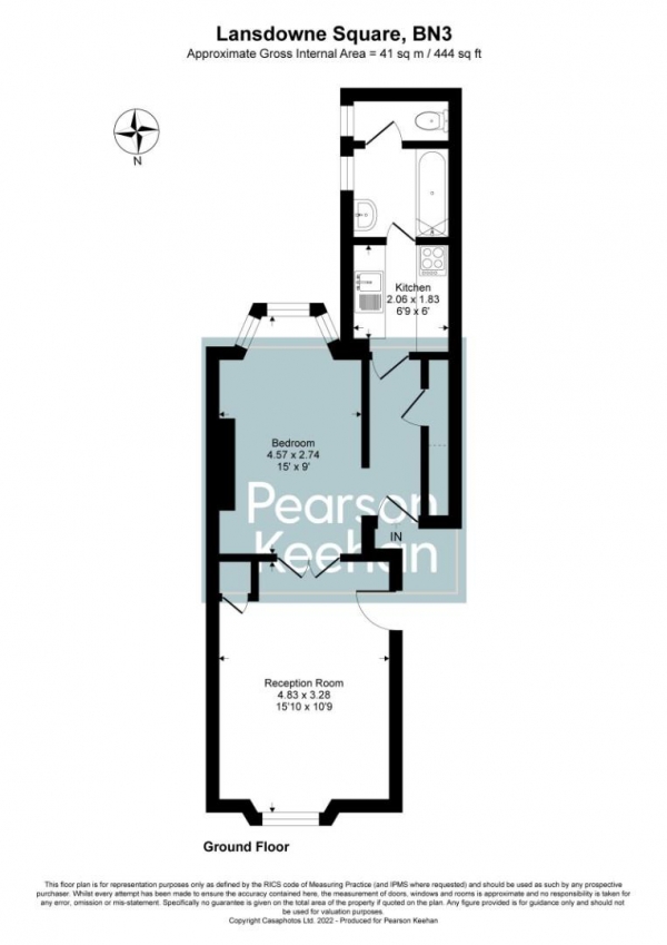 Floor Plan Image for Apartment for Sale in Lansdowne Square, Hove