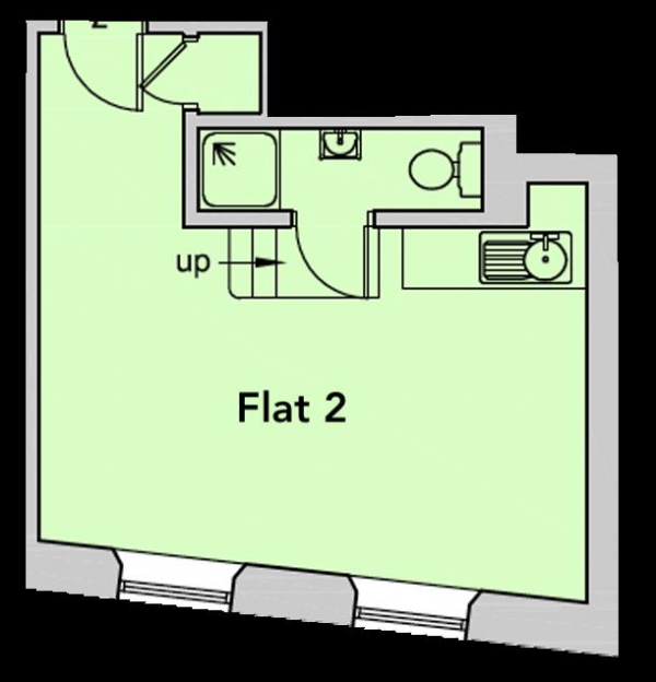 Floor Plan Image for Studio to Rent in 43a Kings Road, Brighton