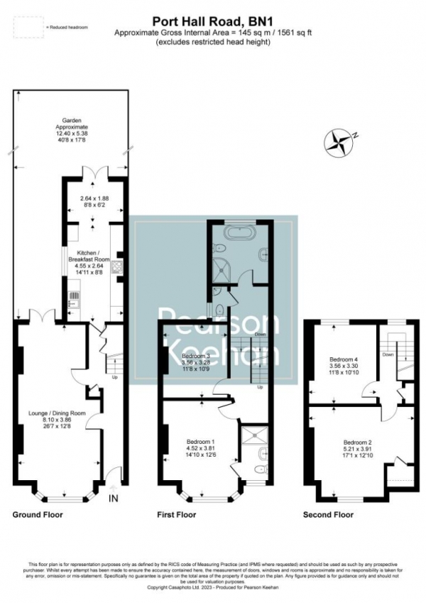 Floor Plan Image for 4 Bedroom Property for Sale in Port Hall Road, Brighton