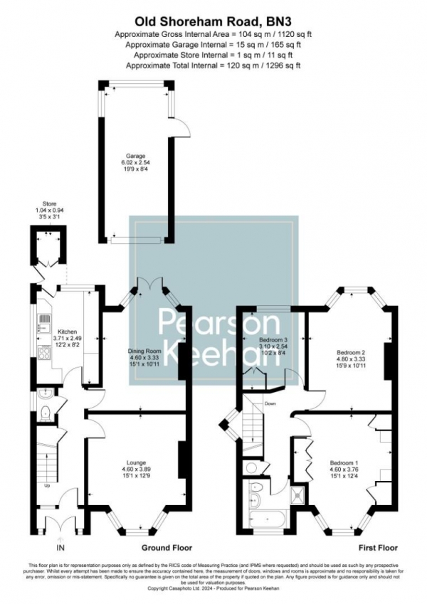 Floor Plan Image for 3 Bedroom Property for Sale in Old Shoreham Road, Hove