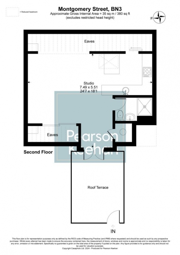 Floor Plan Image for Apartment to Rent in Montgomery Street, Hove