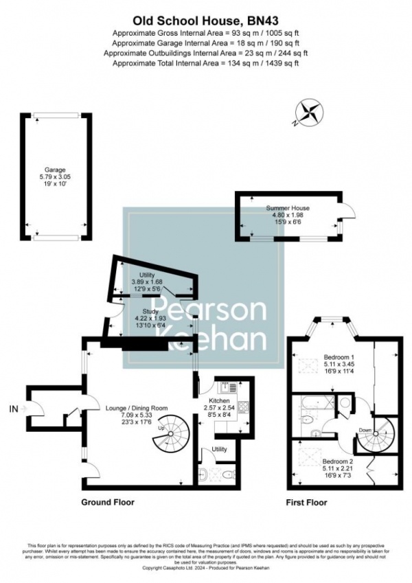 Floor Plan Image for 2 Bedroom Property for Sale in Old School House, St. Nicolas Lane, Shoreham-By-Sea