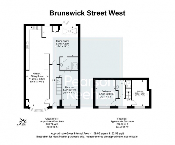 Floor Plan Image for 3 Bedroom Property for Sale in Brunswick Street West, Hove