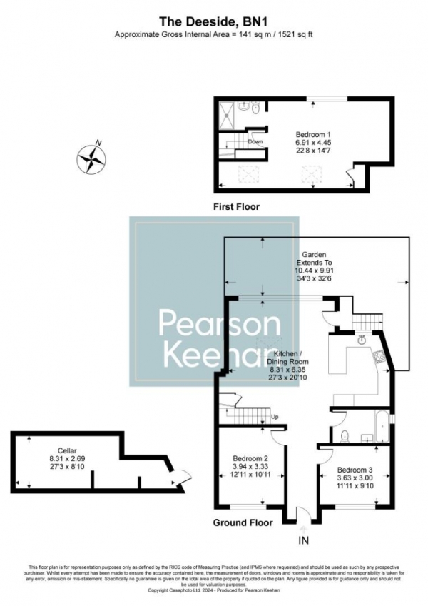 Floor Plan Image for 3 Bedroom Semi-Detached Bungalow for Sale in The Deeside, Brighton