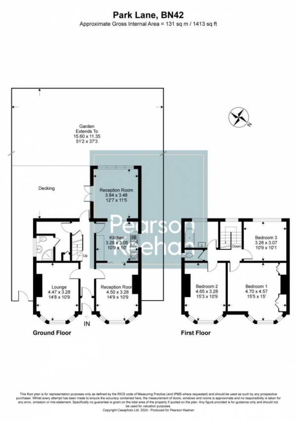 Floor Plan Image for 3 Bedroom Property for Sale in Park Lane, Southwick