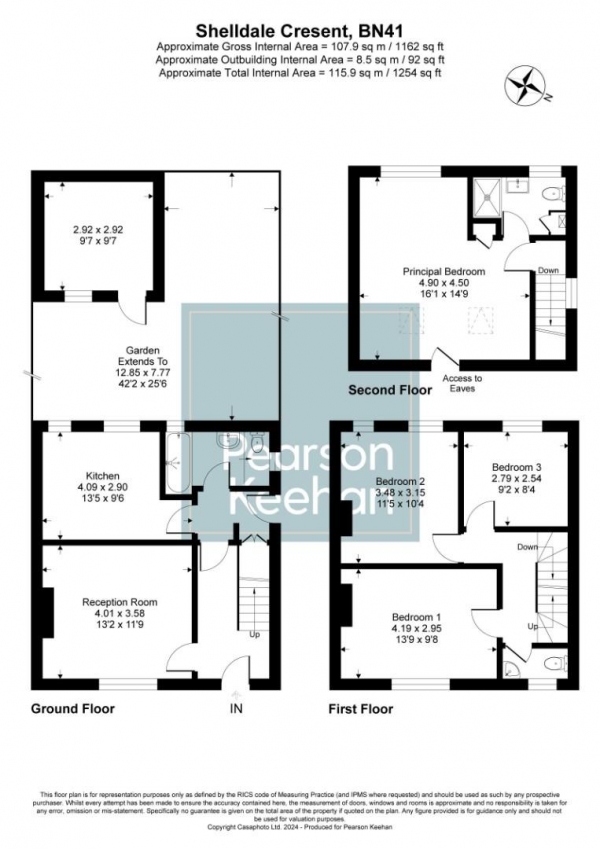 Floor Plan Image for 4 Bedroom Property for Sale in Shelldale Crescent, Portslade