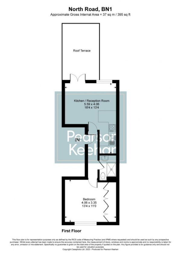 Floor Plan Image for 1 Bedroom Apartment for Sale in North Road, Brighton