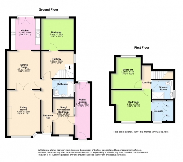 Floor Plan Image for 3 Bedroom Semi-Detached House for Sale in Elms Drive, Lancing