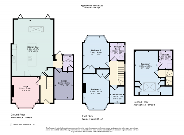 Floor Plan Image for 4 Bedroom Semi-Detached House for Sale in St. Ronans Crescent, Woodford Green