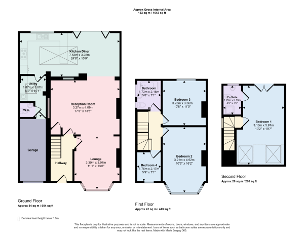 Floor Plan Image for 4 Bedroom Semi-Detached House for Sale in St. Ronans Crescent, Woodford Green