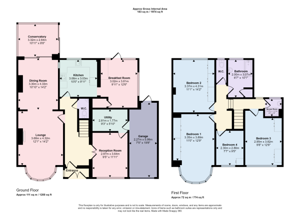 Floor Plan Image for 4 Bedroom Semi-Detached House for Sale in Wensley Avenue, Woodford Green