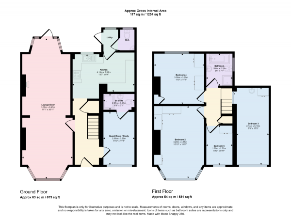 Floor Plan Image for 4 Bedroom Semi-Detached House for Sale in Abbotsford Gardens, Woodford Green