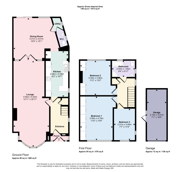 Floor Plan Image for 3 Bedroom Semi-Detached House for Sale in Abbotswood Gardens, Ilford