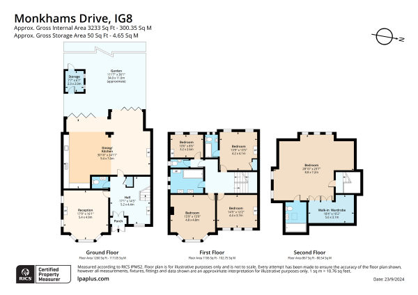 Floor Plan Image for 5 Bedroom Semi-Detached House for Sale in Monkhams Drive, Woodford Green