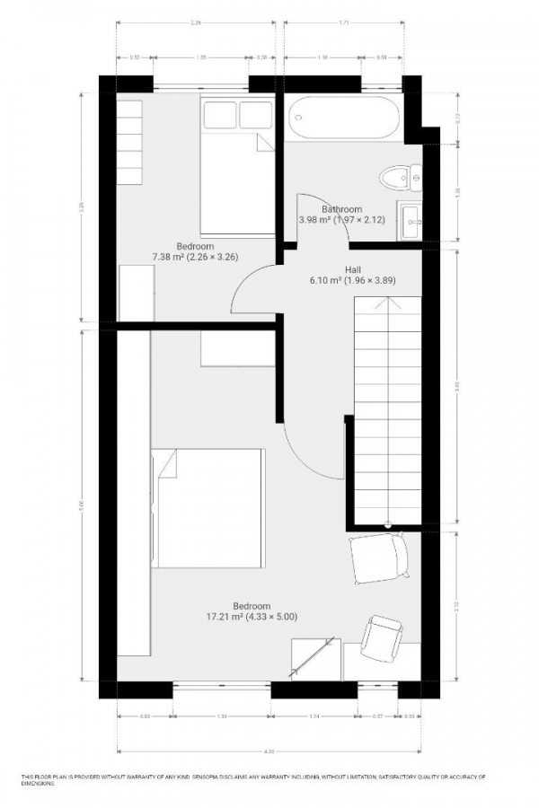 Floor Plan Image for 2 Bedroom Maisonette for Sale in Battersea Park Way, Derby