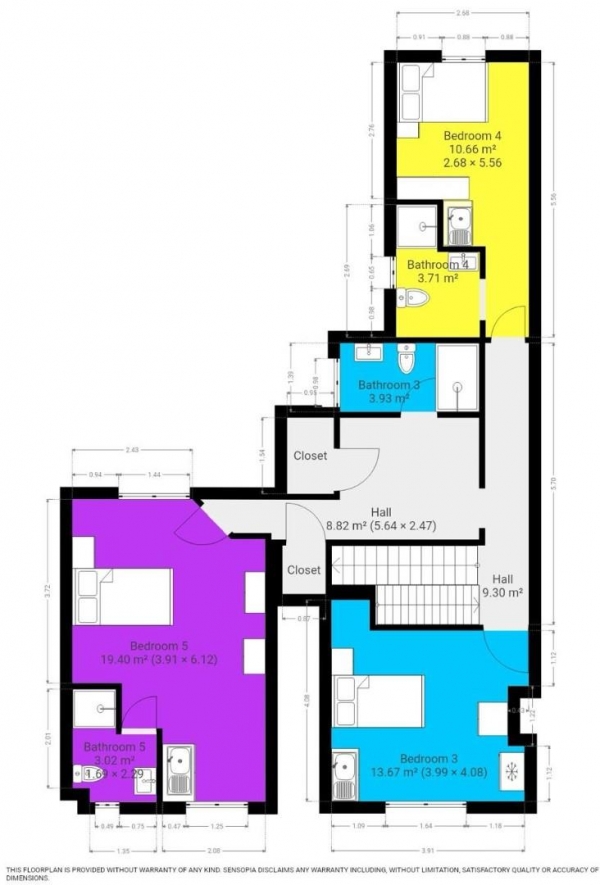 Floor Plan Image for 1 Bedroom House Share to Rent in Room 6, Palmerston Street, Derby