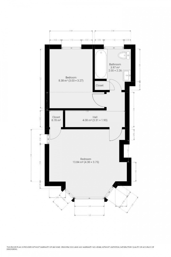 Floor Plan Image for 2 Bedroom Semi-Detached House to Rent in St. Albans Road, Derby