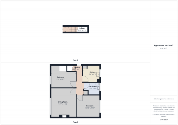 Floor Plan Image for 2 Bedroom Maisonette for Sale in Hayes, London UB4