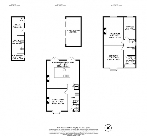 Floor Plan Image for 3 Bedroom Semi-Detached House for Sale in Granby Road, Stockport
