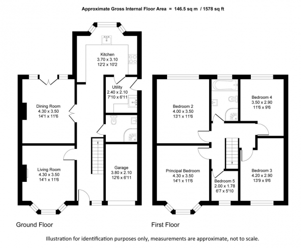 Floor Plan Image for 5 Bedroom Semi-Detached House for Sale in Palmerston Road, Woodsmoor, Stockport