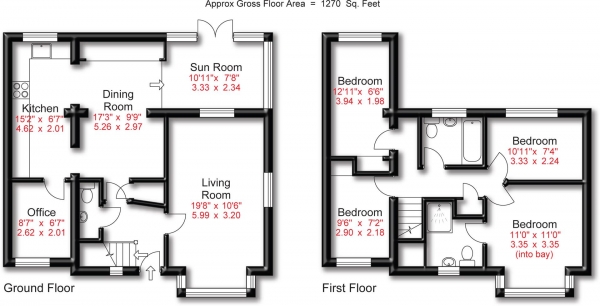 Floor Plan Image for 4 Bedroom Detached House for Sale in Chester Road, Poynton