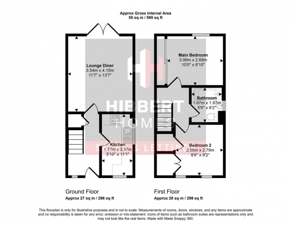 Floor Plan Image for 2 Bedroom Property for Sale in Churchston Avenue, Bramhall, Stockport