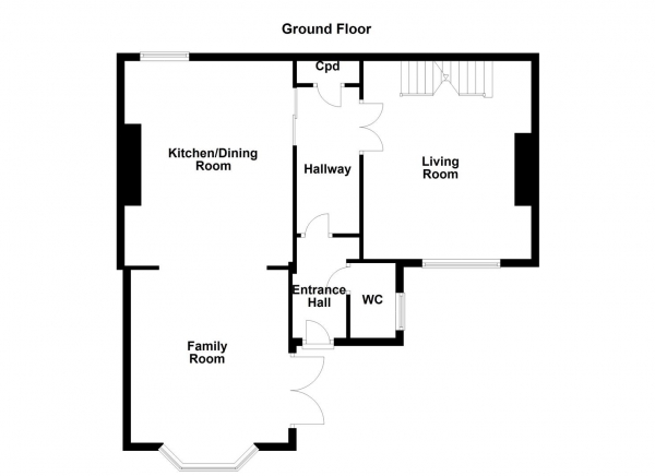 Floor Plan Image for 4 Bedroom Town House for Sale in Leeds Road, Glasshoughton, Castleford