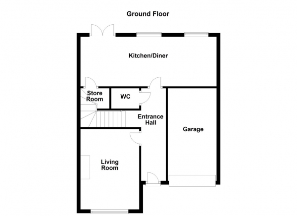 Floor Plan Image for 4 Bedroom Detached House for Sale in Willow View, Castleford