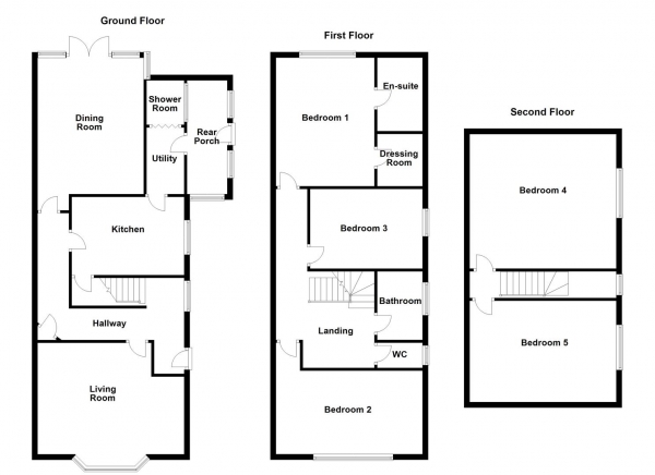 Floor Plan Image for 5 Bedroom Semi-Detached House for Sale in Ferrybridge road, Castleford