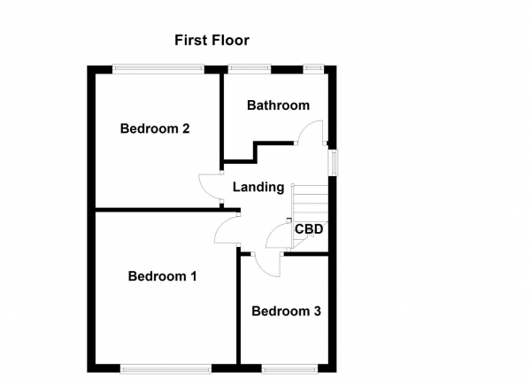 Floor Plan Image for 3 Bedroom Semi-Detached House to Rent in Newfield Crescent, Normanton, WF6 1SQ