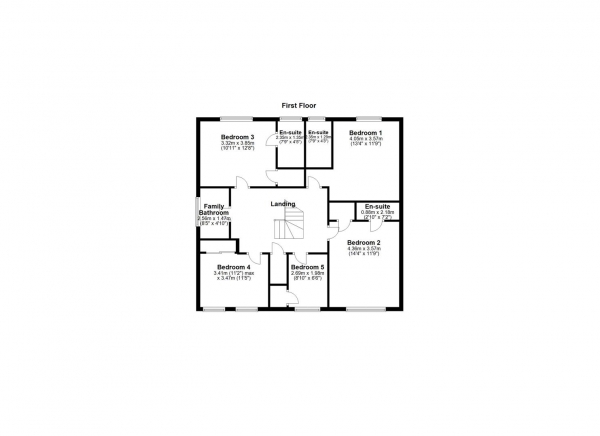 Floor Plan Image for 5 Bedroom Detached House for Sale in Fairways Court, Darrington, Pontefract