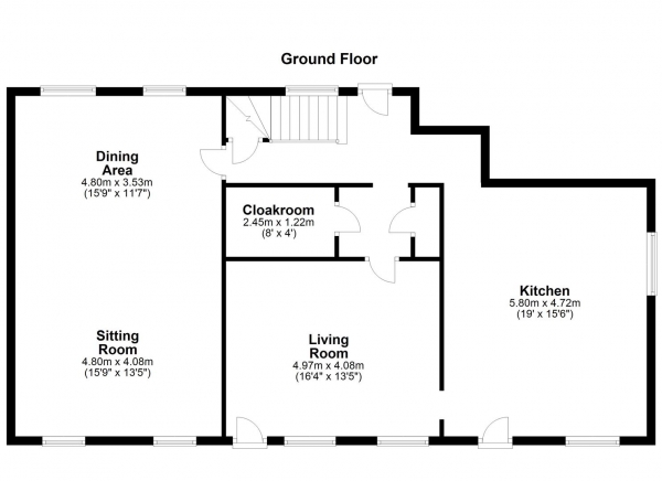 Floor Plan Image for 5 Bedroom Property for Sale in HALLMARK FINE HOMES | Shaw Fold, Sandal, Wakefield