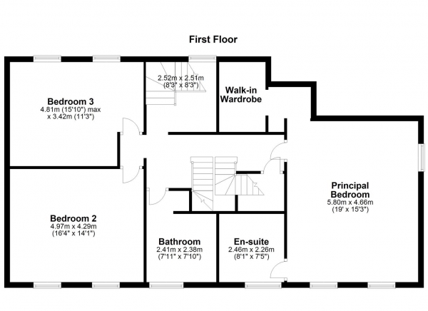 Floor Plan Image for 5 Bedroom Property for Sale in HALLMARK FINE HOMES | Shaw Fold, Sandal, Wakefield