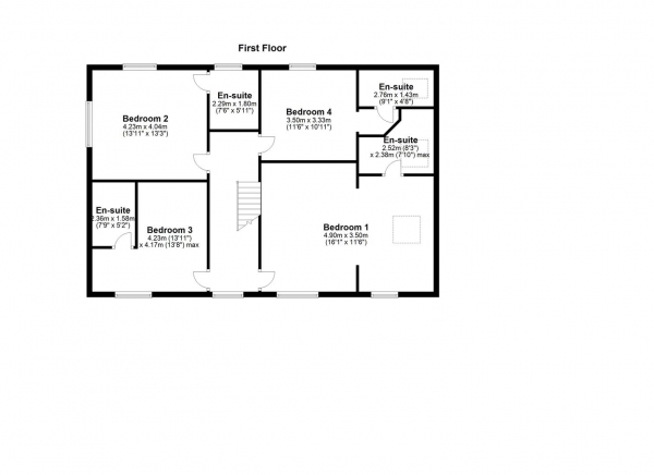 Floor Plan Image for 4 Bedroom Detached House for Sale in HALLMARK FINE HOMES | Doncaster Road, Crofton, Wakefield