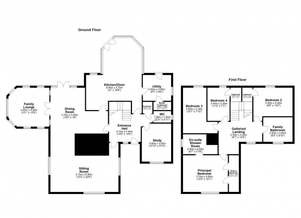 Floor Plan Image for 4 Bedroom Detached House for Sale in HALLMARK FINE HOMES | The Ashes, Blacker Lane, Netherton, Wakefield