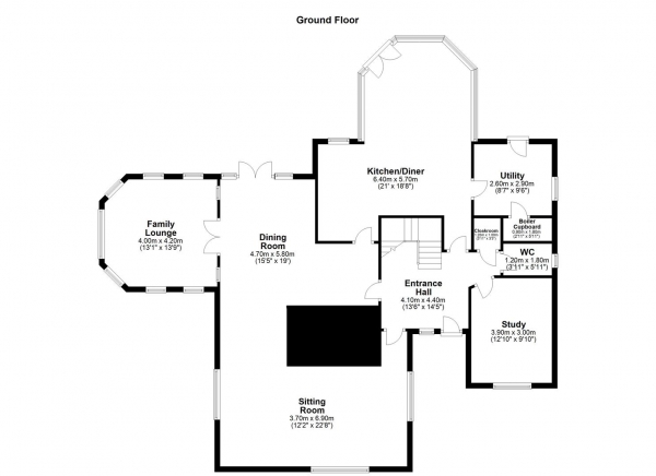 Floor Plan Image for 4 Bedroom Detached House for Sale in HALLMARK FINE HOMES | The Ashes, Blacker Lane, Netherton, Wakefield