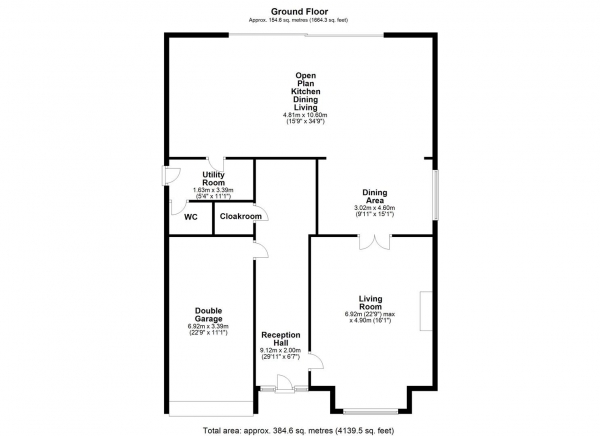 Floor Plan Image for 7 Bedroom Detached House for Sale in HALLMARK FINE HOMES | Hill Top Road, Newmillerdam, Wakefield