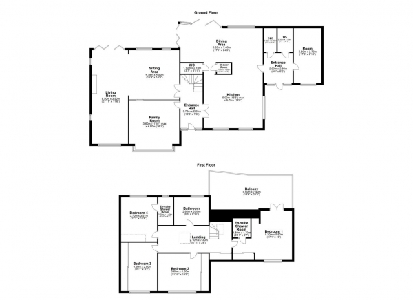 Floor Plan Image for 4 Bedroom Detached House for Sale in HALLMARK FINE HOMES |  Walton Station Lane, Sandal, Wakefield