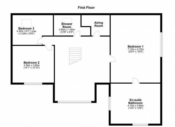 Floor Plan Image for 5 Bedroom Detached House for Sale in HALLMARK FINE HOMES | Broomhall Avenue, Wakefield