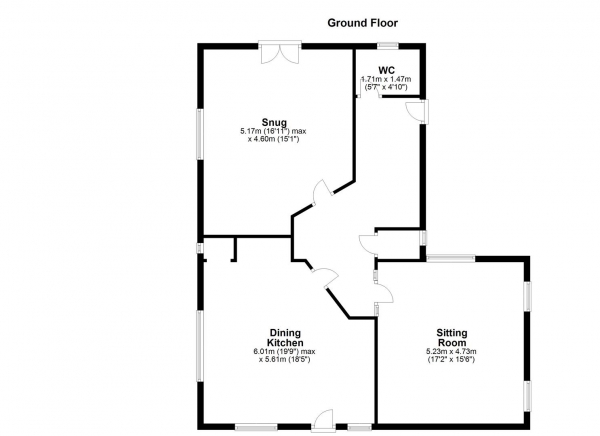 Floor Plan Image for 4 Bedroom Detached House for Sale in HALLMARK FINE HOMES | High Street, Normanton