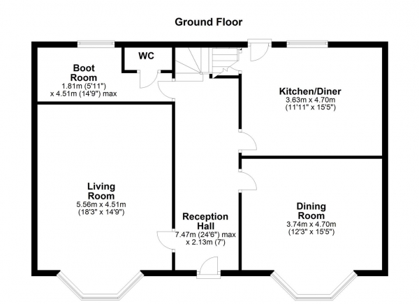 Floor Plan Image for 4 Bedroom Detached House for Sale in Highfield Road, Horbury, Wakefield